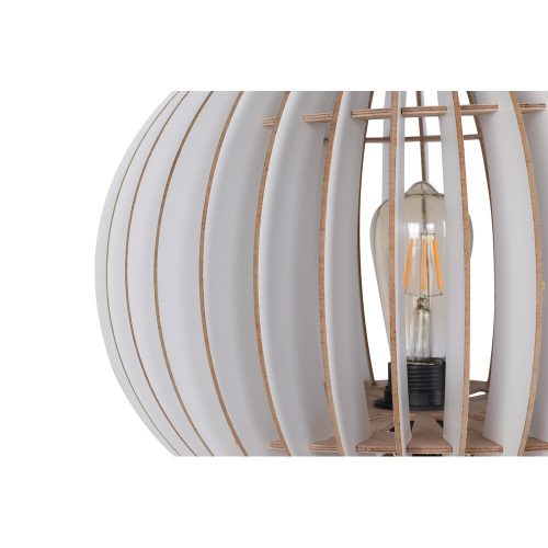 Opviq, 390FLH1131, Scandinavian floor lamp, white MDF housing, 145 cm high, 33 cm cap, E27 socket, 40 W Max, CE certified, stylish and functional lighting for modern spaces