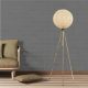 Elegant Gold Floor Lamp with Metal Body & Jute Cap, 138 cm Height, E27 Socket, On/Off Switch | Perfect for Bohemian & Scandinavian Decor