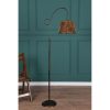 Elegant Floor Lamp with Metal Body & Imitation Bamboo Cap, 162 cm Height, Black & Rose Gold, E27 Socket, On/Off Switch | CE Certified, Stylish Lighting for Home