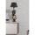 Opviq, 390FLH2244, Elegant Black and Gold Table Lamp, 67 cm Height | Polyester Body, 25 cm Fabric Cap | E27 Socket, Max 40W | On/Off Switch | CE Certified, Stylish Lighting Solution
