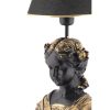 Elegant Black and Gold Table Lamp, 67 cm Height | Polyester Body, 25 cm Fabric Cap | E27 Socket, Max 40W | On/Off Switch | CE Certified, Stylish Lighting Solution