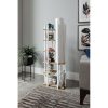 Elegant Floor Lamp with Particle Board Body, White & Natural Colors, 135 cm Height, E27 Socket, On/Off Switch | Perfect for Modern Living Spaces