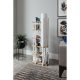 Elegant Floor Lamp with Particle Board Body, White & Natural Colors, 135 cm Height, E27 Socket, On/Off Switch | Perfect for Modern Living Spaces