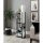 Stylish Floor Lamp with Particle Board Body, Black & White, 160 cm Height | Fabric Cap (21x21 cm) | On/Off Switch, CE Certified, E27 Socket