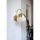 Elegant Wall Lamp with Metal Body & Glass Cap, 15 cm Height, Gold & White | 1 x 3.15W LED, Battery Operated, IP20 | Stylish Lighting for Any Room