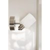Stylish Chrome Wall Lamp, Metal Body & Glass Cap, 20 cm Height, 9 cm Diameter, 3.15W LED, Battery Operated, IP20, Perfect for Modern Decor