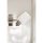 Opviq, 152GLV1802, Stylish Chrome Wall Lamp, Metal Body & Glass Cap, 20 cm Height, 9 cm Diameter, 3.15W LED, Battery Operated, IP20, Perfect for Modern Decor