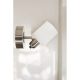 Stylish Chrome Wall Lamp, Metal Body & Glass Cap, 20 cm Height, 9 cm Diameter, 3.15W LED, Battery Operated, IP20, Perfect for Modern Decor