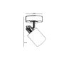 Stylish Chrome Wall Lamp, Metal Body & Glass Cap, 20 cm Height, 9 cm Diameter, 3.15W LED, Battery Operated, IP20, Perfect for Modern Decor