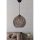 Elegant Chandelier with Plastic Body, Beige & Black, 22 x 20 x 18 cm | E27 Socket, Max 40W | Perfect for Modern Living Spaces & Dining Areas