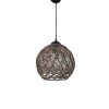 Elegant Chandelier with Plastic Body, Beige & Black, 22 x 20 x 18 cm | E27 Socket, Max 40W | Perfect for Modern Living Spaces & Dining Areas