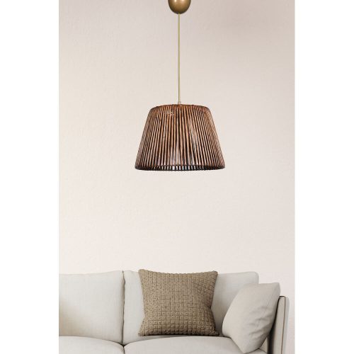 Bohemian Rustic Chandelier, Antiquation Color, 30 cm Diameter, 70 cm Height | E27 Socket, Max 40W | Perfect for Scandinavian & Country Decor