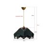 Emerald Green Chandelier, 20 cm Height x 35 cm Width, Plastic Body, E27 Socket (Max 40W), 60 cm Cable | Stylish Lighting for Modern Spaces