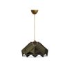 Stylish Khaki Chandelier, 20 cm Height, 35 cm Width, E27 Socket, Max 40W | Durable Plastic Body & Cotton Cap | Perfect for Modern Home Décor