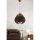 Opviq, 687HMY1454, Elegant Brown Chandelier, 30 cm Height, 25 cm Width, E27 Socket, Max 40W, Plastic Body with Cotton Cap, Adjustable Cable (70 cm) | Perfect for Modern Decor