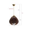 Elegant Brown Chandelier, 30 cm Height, 25 cm Width, E27 Socket, Max 40W, Plastic Body with Cotton Cap, Adjustable Cable (70 cm) | Perfect for Modern Decor
