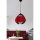 Opviq, 687HMY1457, Stylish Red Chandelier, 30 cm Height x 25 cm Width, Plastic Body, E27 Socket (Max 40W), Adjustable Cable (70 cm) | Perfect for Modern Decor