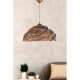 Handmade Rustic Chandelier, 36 cm Diameter, 65 cm Height, E27 Socket, Antiquation Color, Wooden Cap | Perfect for Scandinavian & Country Decor