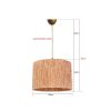 Elegant Beige Chandelier, 20 cm Height, 30 cm Width, E27 Socket, Max 40W | Stylish Plastic Body & Cotton Cap | Perfect for Modern Home Décor