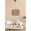Mink Color Chandelier, 20 cm Height, 30 cm Width, E27 Socket, Max 40W, Plastic Body & Cotton Cap, Adjustable Cable (60 cm) | Elegant Lighting for Any Room
