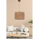 Mink Color Chandelier, 20 cm Height, 30 cm Width, E27 Socket, Max 40W, Plastic Body & Cotton Cap, Adjustable Cable (60 cm) | Elegant Lighting for Any Room