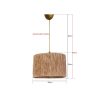 Mink Color Chandelier, 20 cm Height, 30 cm Width, E27 Socket, Max 40W, Plastic Body & Cotton Cap, Adjustable Cable (60 cm) | Elegant Lighting for Any Room