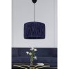 Navy Blue Chandelier, 20 cm Height x 30 cm Width, Plastic Body, E27 Socket (Max 40W), 60 cm Cable | Stylish Lighting for Modern Spaces