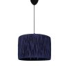 Navy Blue Chandelier, 20 cm Height x 30 cm Width, Plastic Body, E27 Socket (Max 40W), 60 cm Cable | Stylish Lighting for Modern Spaces