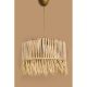 Elegant Macrame Chandelier, Natural Color, 30 cm Width x 13 cm Height, E27 Socket Max 40W, Stylish Plastic Body, Perfect for Modern Decor
