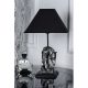 Elegant Black Table Lamp, Metal Body, 30 cm Diameter, 47 cm Height | E27 Socket, Max 40W | Stylish Plain & Animal Design for Modern Spaces