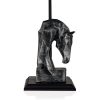 Elegant Black Table Lamp, Metal Body, 30 cm Diameter, 47 cm Height | E27 Socket, Max 40W | Stylish Plain & Animal Design for Modern Spaces