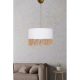 Elegant White Chandelier, 20 cm Height x 30 cm Width, Plastic Body, E27 Socket Max 40W, 60 cm Adjustable Cable | Perfect for Modern Home Décor