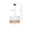 Elegant White Chandelier, 20 cm Height x 30 cm Width, Plastic Body, E27 Socket Max 40W, 60 cm Adjustable Cable | Perfect for Modern Home Décor