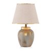 Elegant Metal Table Lamp with Fabric Cap, Cream & Gold, 18 cm Width, 47 cm Height, E27 Socket Max 40W | Perfect for Modern Home Decor & Lighting