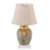 Elegant Metal Table Lamp with Fabric Cap, Cream & Gold, 18 cm Width, 47 cm Height, E27 Socket Max 40W | Perfect for Modern Home Decor & Lighting