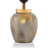 Elegant Metal Table Lamp with Fabric Cap, Cream & Gold, 18 cm Width, 47 cm Height, E27 Socket Max 40W | Perfect for Modern Home Decor & Lighting