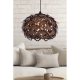 Elegant Walnut Chandelier, MDF Body, 67 cm Height, Adjustable Cable, E27 Socket (Max 40W) | Stylish Lighting for Modern Homes & Offices