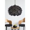 Elegant Black Chandelier, MDF Body, 27 cm Cap Length, 40 cm Diameter | Adjustable Cable, 67 cm Total Height | E27 Socket, Max 40W, Modern Lighting