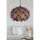 Elegant Brown Chandelier, MDF Body, 27 cm Cap Length, 40 cm Diameter, Adjustable Cable, 67 cm Total Height, E27 Socket, Max 40W | Stylish Lighting for Any Room