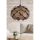 Elegant Brown Chandelier, MDF Body, 66 cm Height, Adjustable Cable, E27 Socket (Max 40W) | Stylish Lighting for Modern Homes & Offices