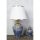 Stylish Table Lamp with Metal Body & Fabric Cap, 50 cm Height, 30 cm Width | E27 Socket, Max 40W | Elegant Blue & White Design for Modern Spaces