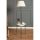Modern Floor Lamp with Metal Body & Wooden Table, 147 cm Height, Beige & Black, E27 Socket, Stylish Scandinavian Design for Home & Office