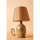 Elegant Gold Ceramic Table Lamp, 30 cm Width x 55 cm Height, E27 Socket Max 40W, Stylish Fabric Cap | Perfect for Modern Home Decor & Lighting