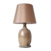 Elegant Gold Ceramic Table Lamp, 30 cm Width x 55 cm Height, E27 Socket Max 40W, Stylish Fabric Cap | Perfect for Modern Home Decor & Lighting
