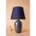 Elegant Ceramic Table Lamp, Blue & Gold, 32 cm Width x 53 cm Height | E27 Socket, Max 40W | Stylish Lighting for Home & Office Decor