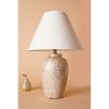 Elegant Ceramic Table Lamp, White & Gold, 35 cm Width x 53 cm Height | E27 Socket, Max 40W | Stylish Lighting for Modern Home Decor