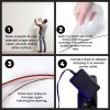 Flexible Red Neon LED Wall Lighting, 200 cm, IP67 Waterproof, DC 12V, 350 cm Cord, 36W Max, Includes Double-Sided Tape | Perfect for Home Decor & Parties