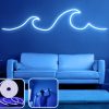 Flexible Blue Neon LED Wall Lighting, 300 cm, IP67 Waterproof, DC 12V, 36W, Includes 350 cm Cord & Double-Sided Tape | Perfect for Home Decor & Parties