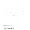 Modern Black Wall Lamp, Metal Body, 31 x 10 x 11 cm | IP20, G9 Socket, Max 10W | Stylish Scandinavian Design for Home & Office Lighting