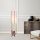 Scandinavian Floor Lamp, White & Gold, 130 cm Height | Metal Body, 20 cm Shade, 1 x E27 Socket, 400 cm Cable | Stylish & Functional Lighting for Modern Spaces